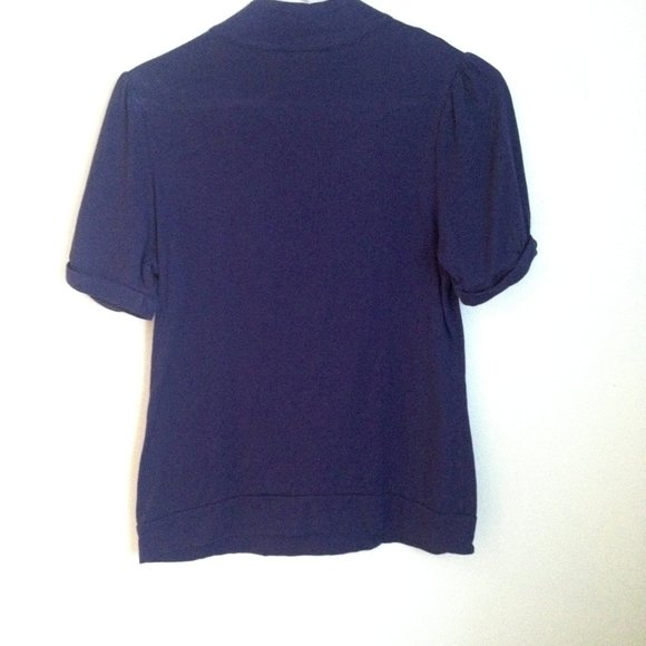 Anthropologie top mock neck with buttons - M - Picture 5 of 5